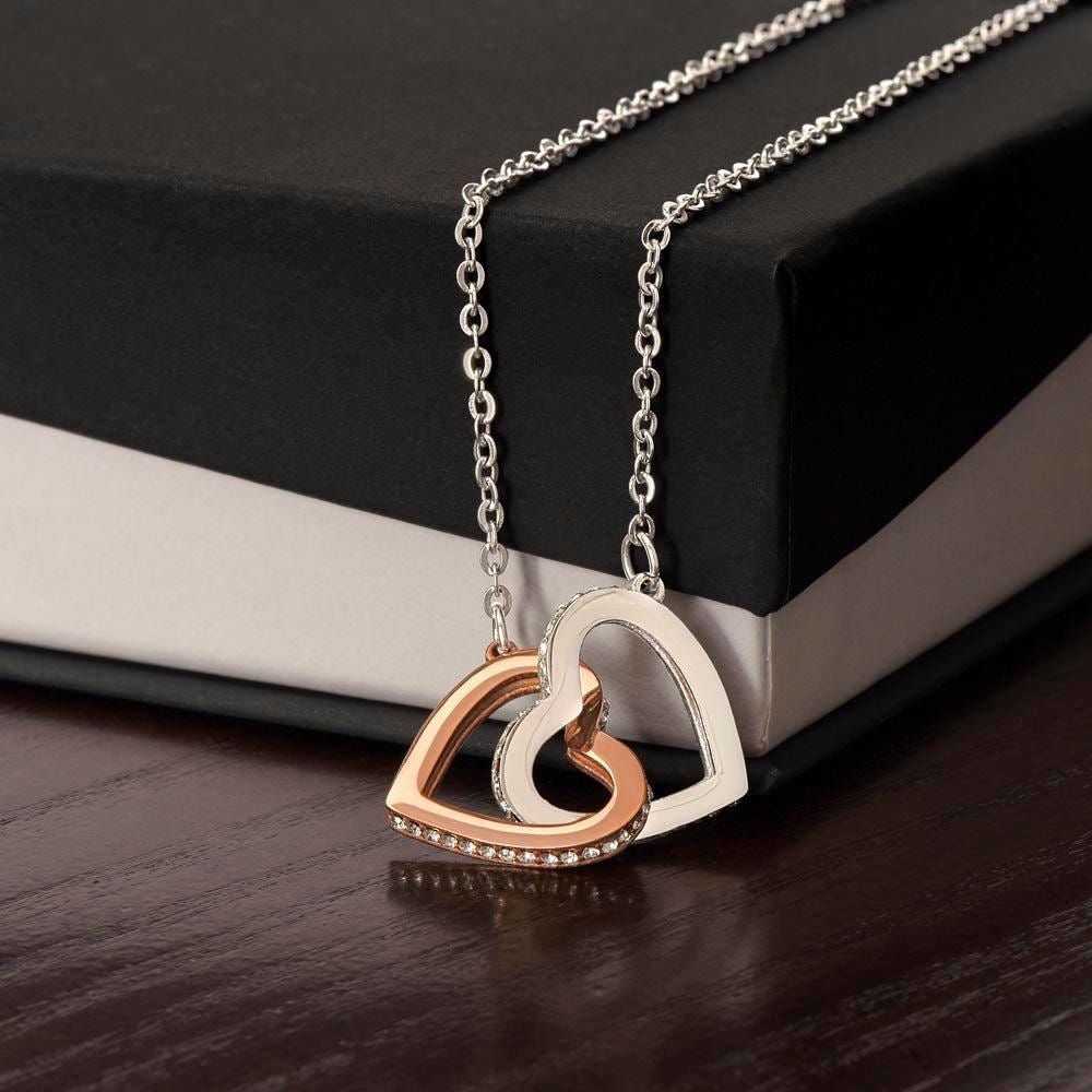 Interlock Heart Necklace — Two hearts, One connection